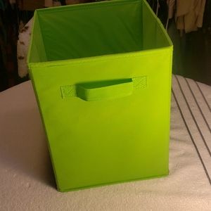 Tall Lime Green Collapsible Organizing Bin